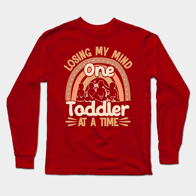 Childcare Losing My Mind Daycare Teacher Long Sleeve T-Shirt by Toeffishirts